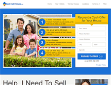 Tablet Screenshot of needtosellmyhouse.com